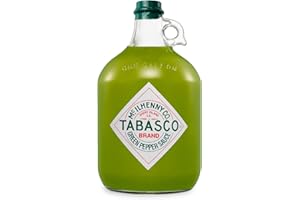 TABASCO® Jalapeño Sauce - Gallon 3,78L - Sauce chili piquante, 100% naturelle, bouteille en verre, idéale pour les professionnels et amateurs de piquant, parfaite pour rehausser vos plats.