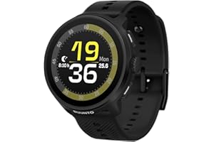 SUUNTO RUN GPS Running Watch, 1.32" AMOLED Touch Screen, Lightweight, Multisport, Activity Tracker, Accurate GPS, Heart Rate/Sleep Tracking, Running, 12-Day Battery Life, 4GB Offline Music Storage