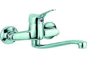 Ambrosiana Sei14070000 - Grifo monomando con caña, cromado