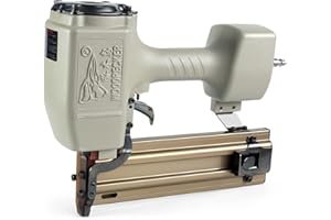 CHINA-TOP SILVER WOODPECKER ST64 Pneumatischer Beton-T-Nagler, 14 Gauge, 1,9 cm bis 6,4 cm, robuste Luftbeton-Nagelpistole für Furringstreifen, Mauerwerk, Zement, Beton