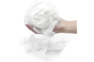 EUPSIIU 300 Stück Federn zum Basteln Weiß Deko Federn Flaumfedern Federn Schmuckfedern Vogelfedern Bastelfedern Natur für DIY Basteln Dekoration Ostern Weihnachten Kopfschmucksfedern (Weiß)