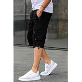 Madmext F&uuml;me Kargo Cep Erkek Gabardin Kapri Şort 6332