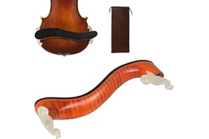 STYDDI Wood Violin Shoulder Rest for 4/4, 3/4 Sizes, Collapsible Adjustable Maple Wood Violin Shoulder Pad