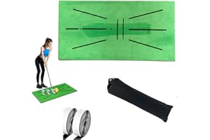 BBHKKL Upgrade Tapis D'entraînement de Golf 30 X 60 cm, Portable Hitting Swing Training Mat, Analyse de la Trajectoire du Swing et de la Posture de Frappe Correcte, Tapis de Practice