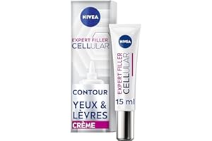 NIVEA Cellular Expert Lift - Soin Contour Des Yeux & Lèvres - Anti-Age - Repulpe, Raffermit, Hydrate & Réduit Les Rides - Acide Hyaluronique & Acide Folique - Tous Types De Peaux - 15 ml