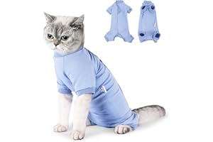 Lollanda Body pour chat après castration chirurgicale - Convient pour chat - Convient pour la récupération - Combinaison de récupération pour chat - Combinaison de récupération chirurgicale pour chat
