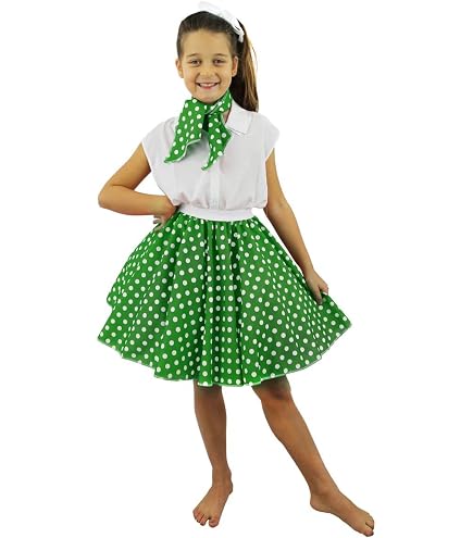 Polka Dot Rock’n’Roll Rock – 50er Jahre Style, Bis 104 Cm Hüfte