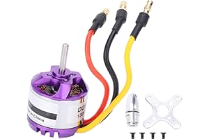TIIYEE Moteur Brushless D2830, RC Outrunner Accessoire De Modélisation sans Balais pour Mini Multicopters Avion Hélicoptère Télécommande Pièces DIY Quadricoptère Copter Multi Drone FPV Model(1300KV)