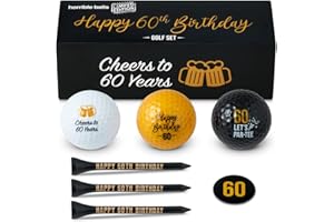 Horrible Balls Golf Birthday Gift Sets - 40th 50th 60th 70th - Perfect Novelty Golfing Present For Him or Her
