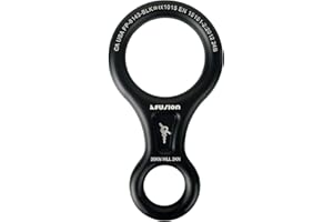 Fusion Climb Aluminum Figure 8 Descender Black