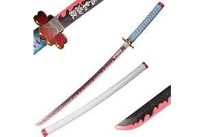 ‎SWORD VALLEY Sword Valley Holz Blade Anime Samurai Schwert, Demon Slayer-Schwert 104 cm- Wooden Cosplay Schwert, Vielfältige Modelle auswählen
