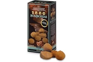 1880 Amandes Caramélisées Enrobées de Chocolat Blanc/Saupoudrées de Cacao/Emballage Individuel/Collation de Qualité Suprême 160 g 1 Unité