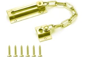 SUKEVITOR Door Chain Lock, Stainless Steel Security Chain Lock, Heavy Duty Metal Latch Front Door Chain with Screw