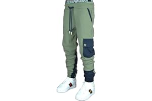 LILIUM-FASHION | Jungen Jogginghose Baumwolle | Jogginghose | Cargo Jogging | Cargo Tasche | Größe 128-170 | B2092