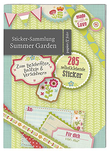 Preisvergleich Produktbild Moses 80585 Papier und Feder Sticker-Sammlung Summer Garden