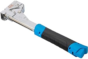 OX TOOLS OX Pro Heavy-Duty Hammer Tacker, Uses Flat Wire 6-14mm Staples
