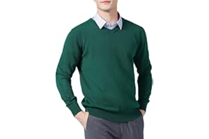 Vogrtcc Men's Sweaters Cashmere Blend Knitting V-Neck Pullovers Wool Knitwear Jumpers Clothes