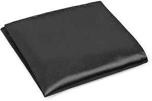 URAQT Hommes Mouchoirs carrés de poche, Hommes Satin Mouchoir Poche Carré Uni Coloré Mouchoir pour homme, Noël Fête, Mariage, Habillé Occasions, 30CM*30CM