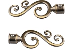 Sharplace Gardinenstange Endstücke, Ø 22mm, 2er Pack, 1# Bronze