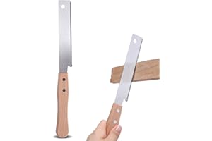 KINWODON Japanese Hand Saw, Pull Saw Fine Tooth Wood Saw Hand Saw for Wood Cutting Pruning Woodworking Tools Portable Garden Hand Tools for Camping Wood DIY