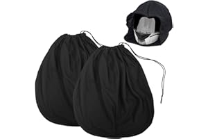 LNOPEVER 2 Bolsas para Cascos, Bolsas para Cascos con Cordón De Cierre, Bolsas para Impermeables De 47x43cm, Adecuadas para Cascos De Moto De Bicicleta De Esquí