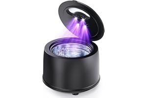 ULTRALENT Nettoyeur Ultrasons, 45000Hz Bac Ultrason, 200ml Lampe UV, 4 Mode, 25W Ultrasonic cleaner Pour Gouttière Dentaires, Prothèses Dentaires, Aligneurs, Appareils dentaires, Têtes de brosse à dents