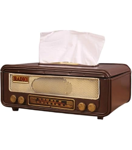 Boîte à Mouchoirs En Bois Forme Livre - Avec Tiroir Secret - Dimensions 15x13,5x20,4 Cm - Déco Vintage Salon, Bureau