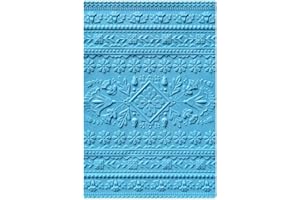 Sizzix Folk Art Pattern by Courtney Chilson gaufrage 3D Impresslits, Multicolore, XL, Taille unique