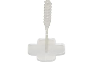 Karl Dahm Gewindelaschen Basis für 2 mm Fugen, 250 Stück, transparent I Nivelliersystem I Leichtes Fliesen-Legen I Verlegehilfe I 12454