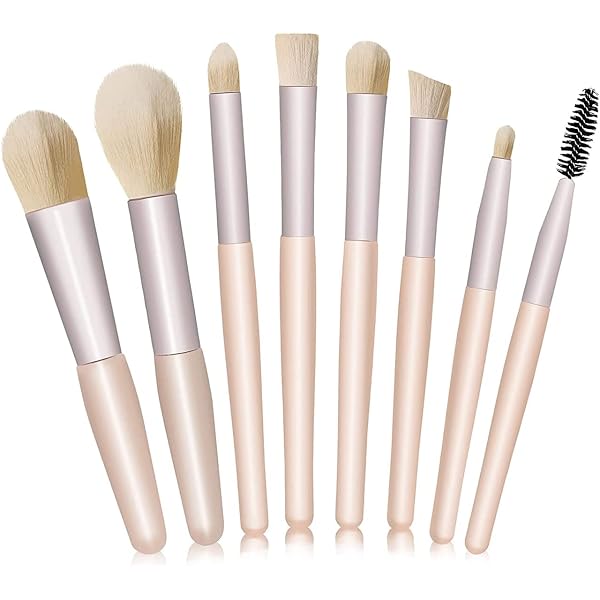 14-teiliges Makeup-Pinselset In Dunkelgrün – Kabuki, Lidschatten & Augenpinsel, Kunstfaser
