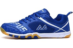 FORCEROUTE Badminton Squash Shoes,Scarpe da Badminton Pallavolo Tennis,Scarpe da Tennis Tavolo,Uomo Donna,Unisex,Leggere,Antiscivolo,comode,per Pallamano,Pickleball,Floorball,Padel,Table Tennis