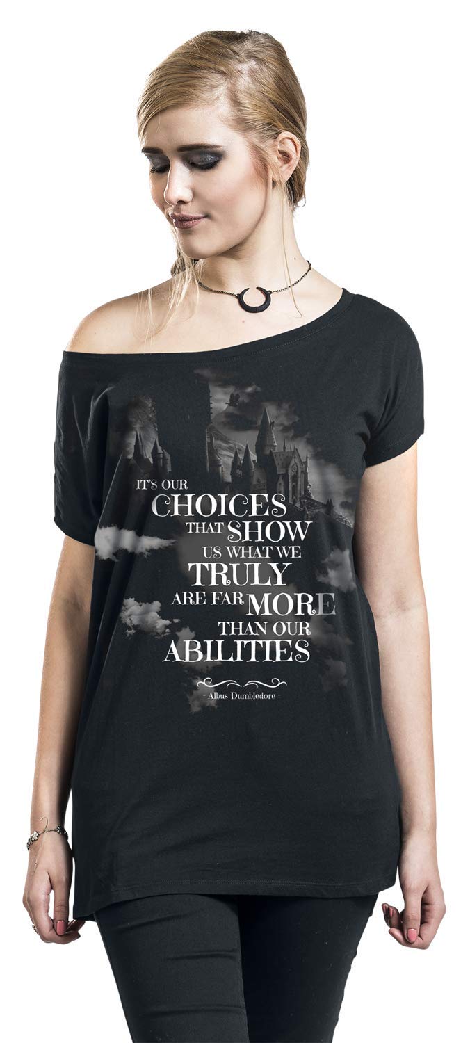 HARRY-POTTER-Choices-T-Shirt-schwarz-XL