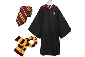 YushengTai Harry potter kostüm kinder, Beinhaltet Umhang, Krawatte und Schal, halloween kostüm kinder, karnevalskostüme kinder