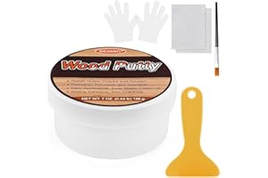 SEISSO 200g Masilla de Madera Roble Dorado, Masilla en Pasta Tapagrietas para Rellenar Agujeros, Grietas, Kit de Reparación de Parquet