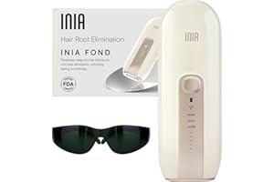 Laser Hair Removal Device for Women and Men, INIA Fond Hair Remover with Long-Lasting in Hair Reduction for Body&Face, Safe at-Home Results for Armpits, Bikini and Legs