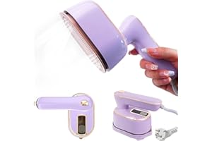 ARIEL-GXR Travel Iron,1000W Mini Steam Iron Portable Handheld Steam Iron, 2-in-1 Foldable Travel Steam Iron, Mini Clothing Steamer with 20s Fast Heat-up Steamer Iron for Home and Travel