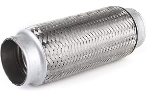 CHICIRIS Flexrör Avgasrör 2 Tum X 7,9 Tum (55MM*200MM) | Rostfritt Stål, Rostfritt och Hållbart, Flexibel Korrugerad Design