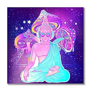 Tamatina Wall Posters | Trippy Posters | Psychedelics | Freaky | Pubs | Caf? | Disco | Boys Room | Laminated | Tearproof |Size-92X92 cms.a312