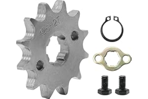 Saihisday 428 Chain Sprocket 12T 17mm Front Engine Sprocket Compatible with 50cc 70cc 110cc 125cc 140cc 160cc ATV Dirt Bike Quad TaoTao Roketa Sunl (12T, 17mm)