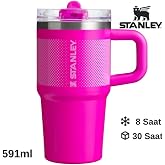 Stanley The Quencher Protour Flip Straw Termos 0,60 L Pipetli Termos 10-12484-098 Pembe