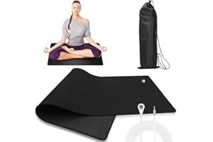 DOOCECIY 40x60 cm Universal Improved Sleep Earthing Sheets, Grounding Well Mat for Bed with Cord