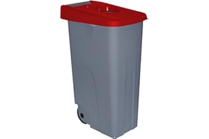DENOX Conteneur Recyclage, 85 L, Rouge