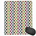 Produktbild Mouse Mat Stitched Edges, Vibrant Colored Abstract Floral Figures With Sharp Edges Summer Nature Inspired,Gaming Mouse Pad Non-Slip Rubber Base