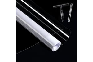 Abyssaly Vinilo Transparente Adhesivo, Papel Adhesivo Para Muebles 30 x 200 cm, Papel Pintado Autoadhesivo Transparente Protector Pared Forrar Encimera Cocina Puertas