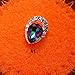 Sindy 5pcs New Crystal Rhinestone Oval Diamond Glitter Alloy Nail Art Decorations Nail Beauty Products Supplies (A3)