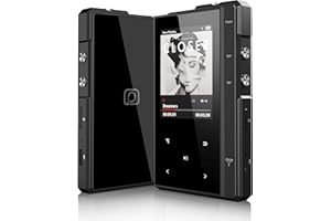 PHINISTEC Lettore MP3 nativo DSD HiFi con Bluetooth, lettore audio digitale Lossless, decodifica hardware DSD64/128/256/512 Lettore musicale HiFi con una scheda di memoria da 64 GB, supporta fino a 512 GB