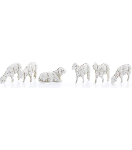 Le Mouton Lot De 48 Moutons Miniatures Pour Crèche 2 X H. 2 Cm En Résine Animaux Moutons Assortis Crèche Décorations De Noël Paysage Paysage Décor De Noël Animaux Pour Crèche De Noël