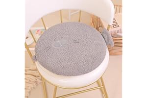 Sarah Duke Sitzkissen Kinder, Rund Stuhlkissen Cartoon Tier Bodenkissen Kinder Stuhl Sitzpolster, Tatami Sitz Auflage Memory-Schaum Sitzkissen für Kindergärten Kinderzimmer Deko (Seelöwe)