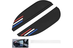 Universal Auto Rückspiegel Regenschutz, GEBAUM 2 Stück Seitenspiegel Regenschutz, mit Klebestreifen, Seitenspiegel Regenschutz für die Meisten Autos und Fahrzeuge