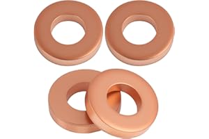 WVXILYR 4PCS Joints d’Injecteur en Cuivre Compatibles Clio, Kangoo, Espace, Laguna, Mégane, Master, Twingo, Scenic, Thalia, Logan, Sandero 1.5-2.5 DCI OEM : 7703062072, Kit de joints, injecteur